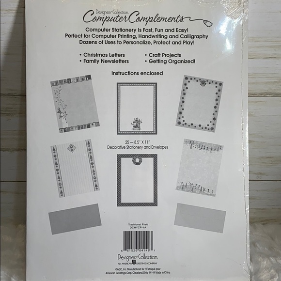 Designer Collection Holiday Christmas stationary - Picture 3 of 3